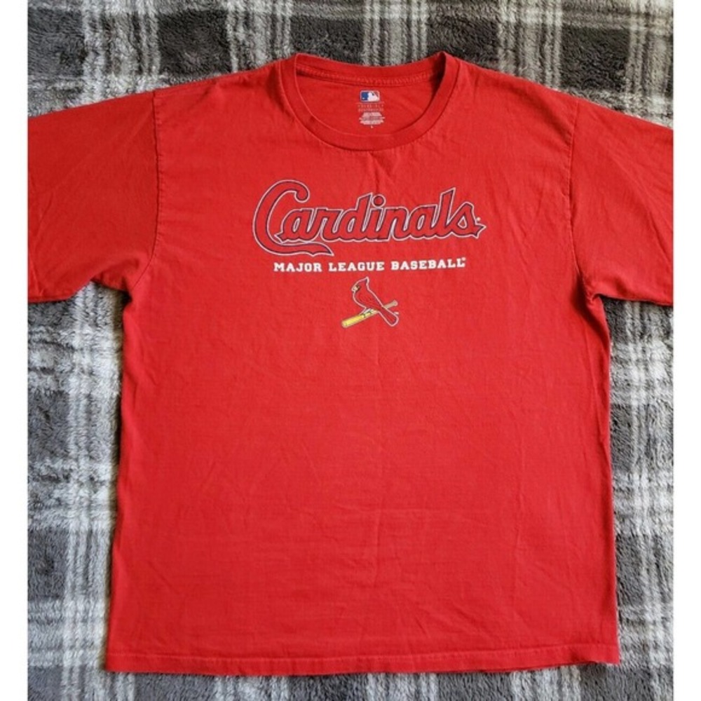 EUC ST. LOUIS CARDINALS MLB Genuine Merchandise‎ T-Shirt Men's Sz Large Big Logo